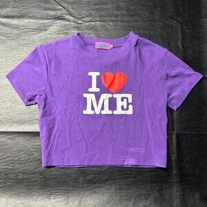 Edikted "I Heart Me" Cropped T-Shirt
